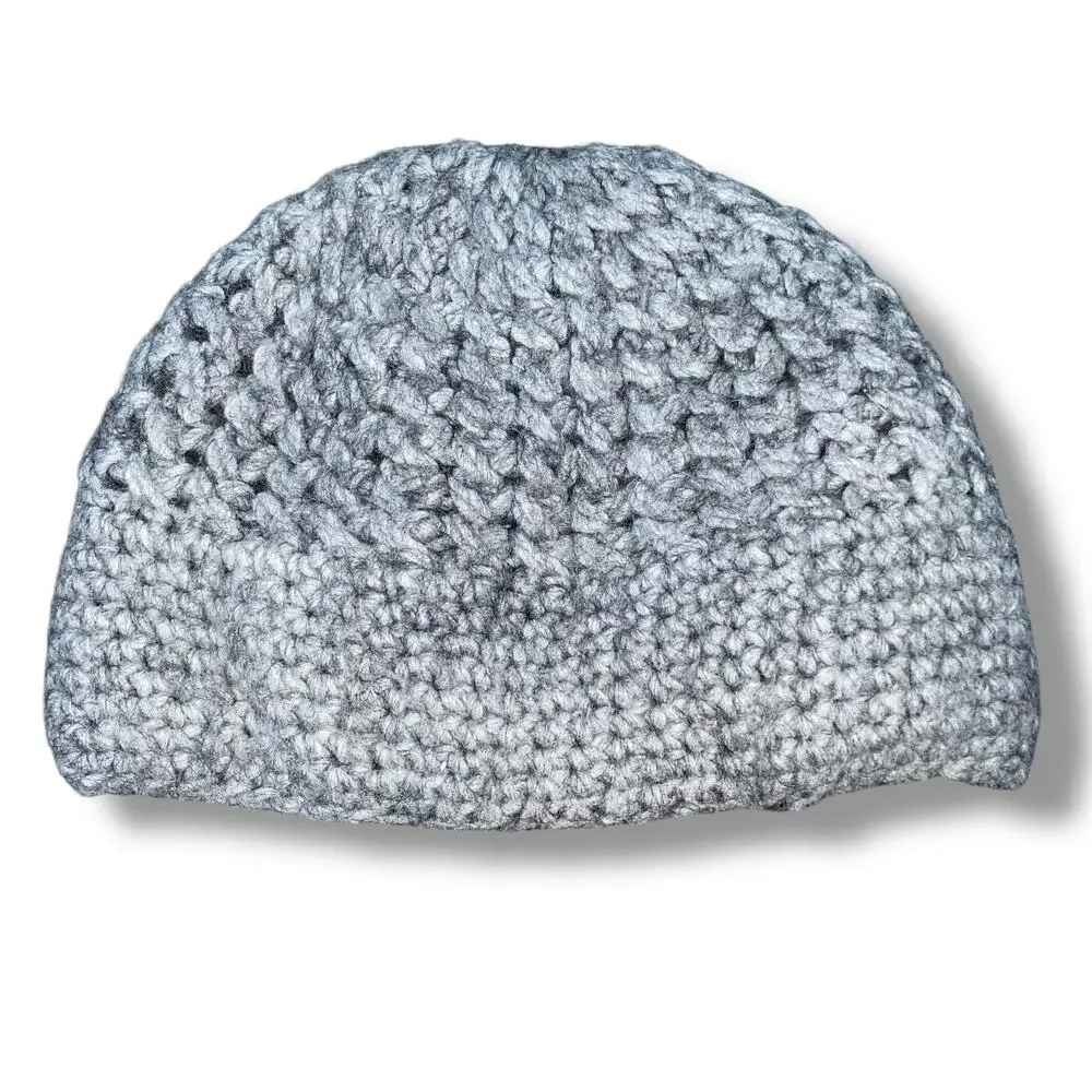 Fratelli Talli Firenze Italy Alpaca Knit Cloche Hat 3D Crochet Flower Beanie